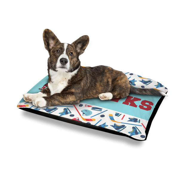 Hockey 2 Outdoor Dog Beds - Medium - IN CONTEXT