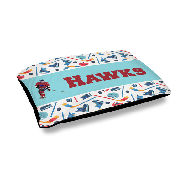Custom Hockey 2 Outdoor Dog Bed - Medium (Personalized)