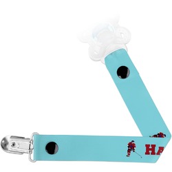 Hockey 2 Pacifier Clip (Personalized)
