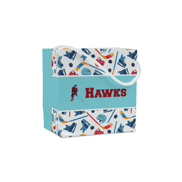 Custom Hockey 2 Party Favor Gift Bags - Gloss (Personalized)
