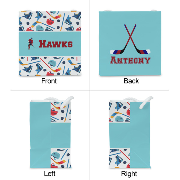 Hockey 2 Party Favor Gift Bag - Matte - Approval
