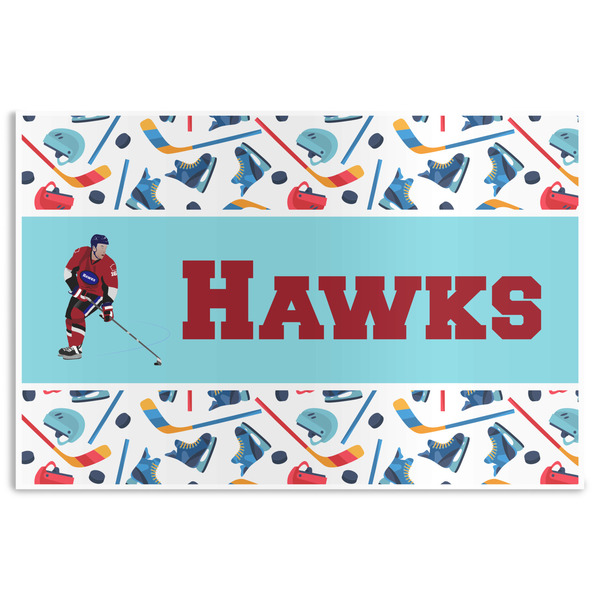 Custom Hockey 2 Disposable Paper Placemats (Personalized)