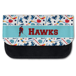Hockey 2 Canvas Pencil Case w/ Name or Text