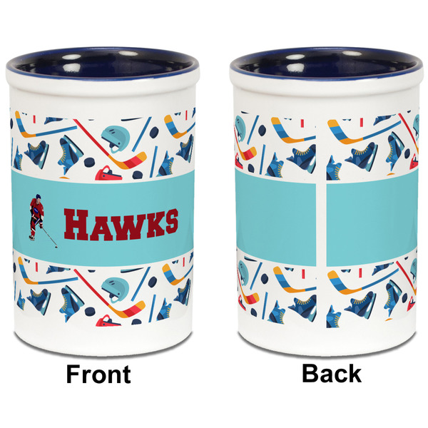 Hockey 2 Pencil Holder - Blue - approval