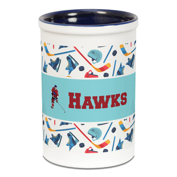 Hockey 2 Pencil Holder - Blue