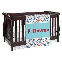 Hockey 2 Baby Blanket (Single Sided) (Personalized)