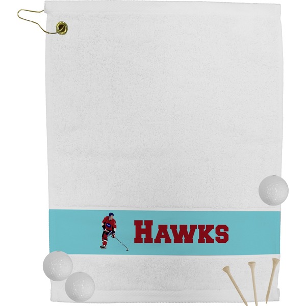 Custom Hockey 2 Golf Bag Towel (Personalized)