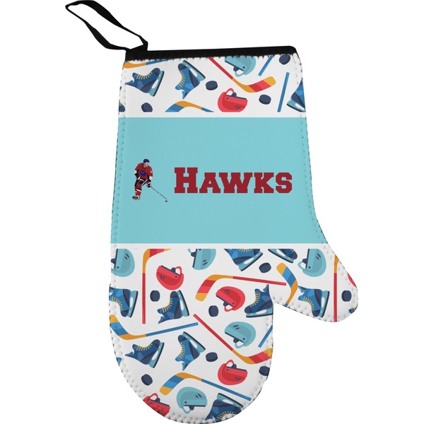 Hockey 2 Personalized Oven Mitt