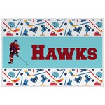 Hockey 2 Laminated Placemat w/ Name or Text
