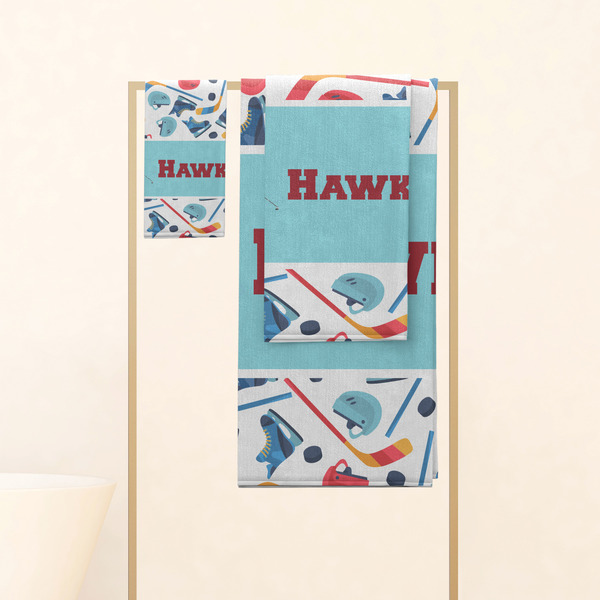 Hockey 2 Personalized Towel Set