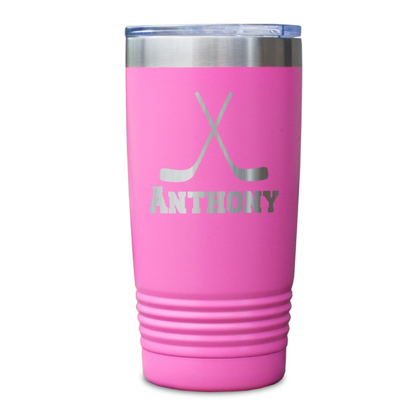 Hockey 2 Pink Polar Camel Tumbler - 20oz - Single Sided - Approval