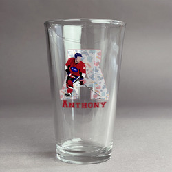 Hockey 2 Pint Glass - Full Color Logo (Personalized)