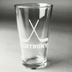 Hockey 2 Pint Glass - Engraved (Personalized)
