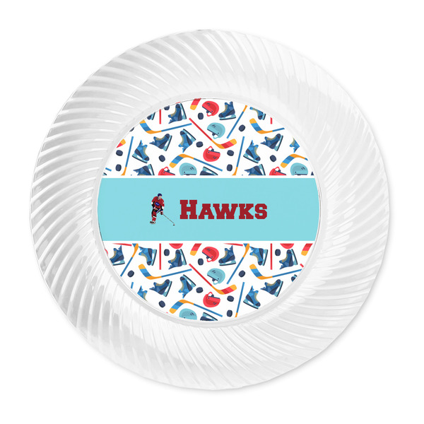 Hockey 2 Plastic Party Dinner Plates - Approval