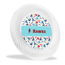 Hockey 2 Plastic Party Dinner Plates - 10" (Personalized)