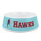 Hockey 2 Plastic Dog Bowl - Medium (Personalized)