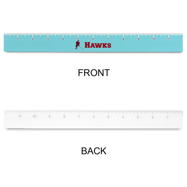 Hockey 2 Plastic Ruler - 12" - APPROVAL