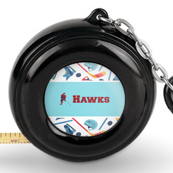 Hockey 2 Pocket Tape Measure - 6 Ft w/ Carabiner Clip (Personalized)