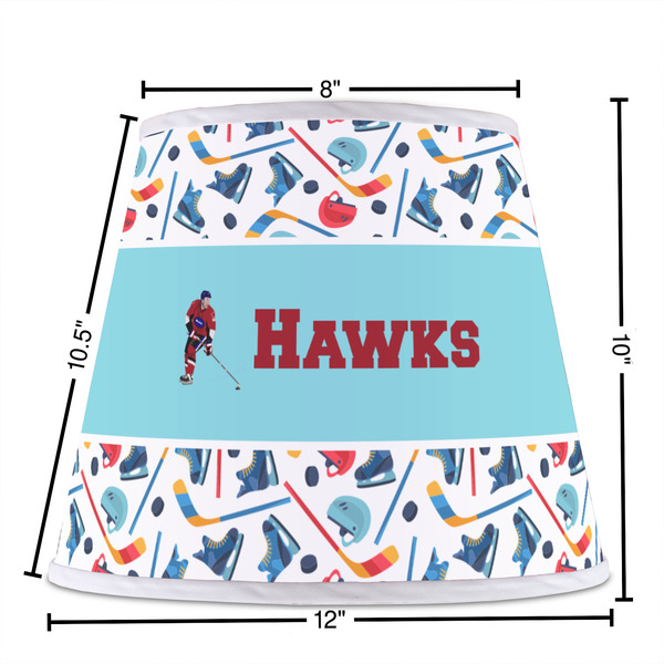 Hockey 2 Poly Film Empire Lampshade - Dimensions