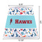Hockey 2 Poly Film Empire Lampshade - Dimensions