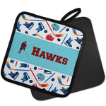 Hockey 2 Pot Holder w/ Name or Text