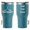 Hockey 2 RTIC Tumbler - Dark Teal - Double Sided - Front & Back