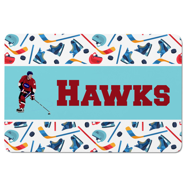 Hockey 2 Rectangular Fridge Magnet - FRONT