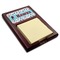 Hockey 2 Red Mahogany Sticky Note Holder (Personalized)