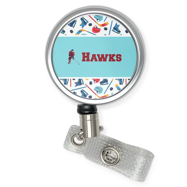 Custom Hockey 2 Retractable Badge Reel (Personalized)