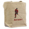 Hockey 2 Reusable Cotton Grocery Bag - Front View