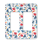 Hockey 2 Rocker Style Light Switch Cover - Two Switch