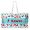 Hockey 2 Large Rope Tote Bag - Front View
