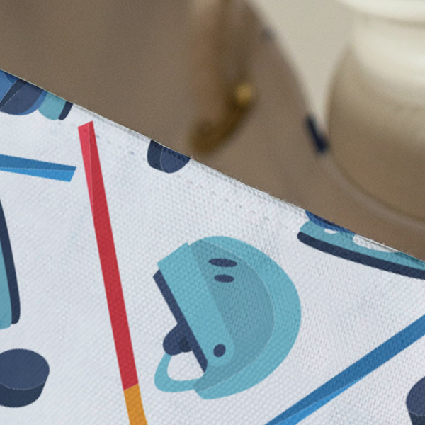 Hockey 2 Large Rope Tote - Close Up View