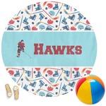 Hockey 2 Round Beach Towel (Personalized)