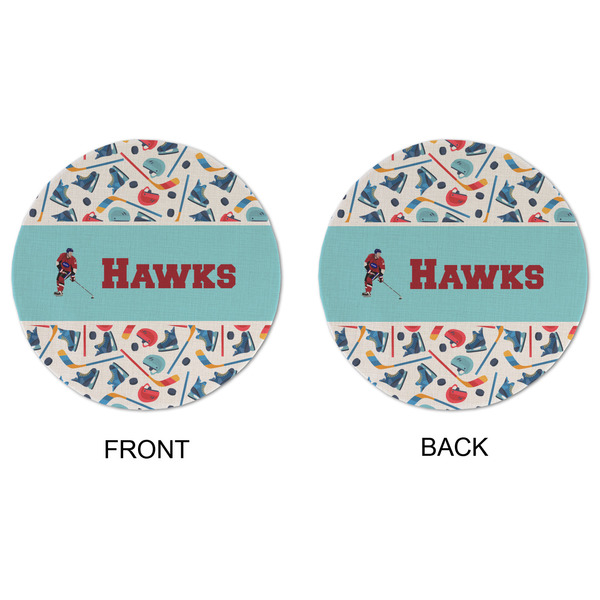 Hockey 2 Round Linen Placemats - APPROVAL (double sided)