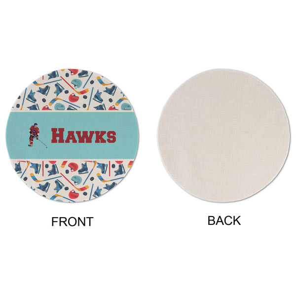 Hockey 2 Round Linen Placemats - APPROVAL (single sided)