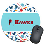 Hockey 2 Round Mouse Pad (Personalized)