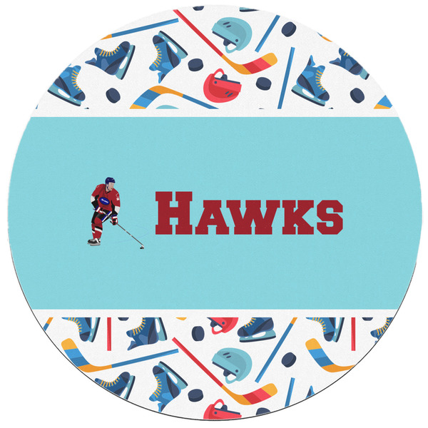 Hockey 2 Round Mousepad - APPROVAL
