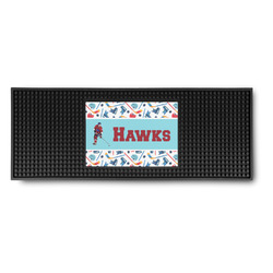 Hockey 2 Rubber Bar Mat (Personalized)