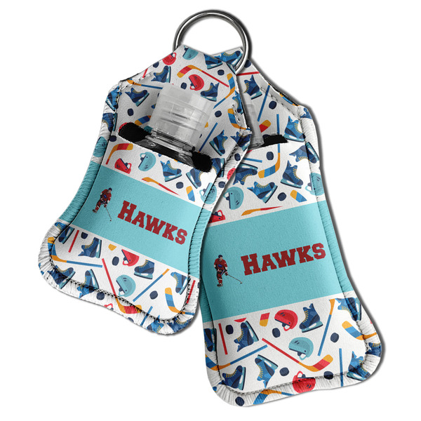 Hockey 2 Sanitizer Holder Keychain - Both in Case (PARENT)