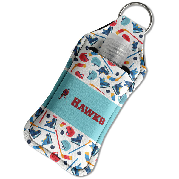Hockey 2 Sanitizer Holder Keychain - Large in Case