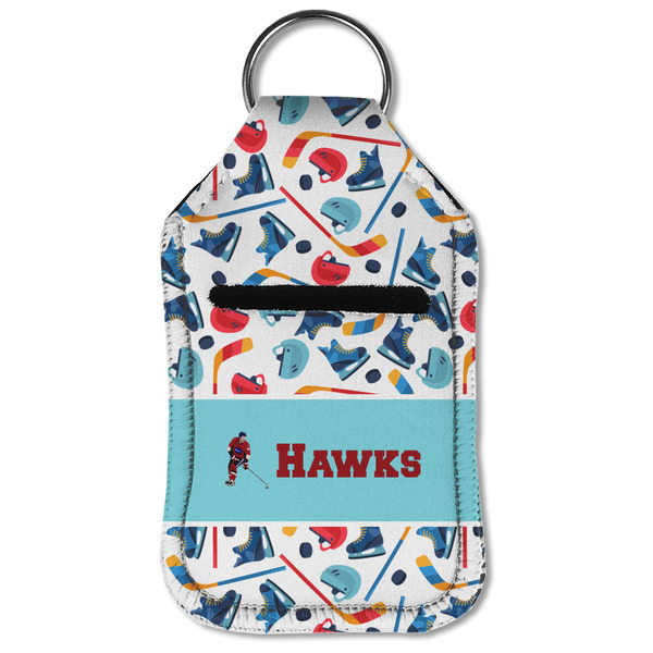 Hockey 2 Sanitizer Holder Keychain - Small (Front Flat)