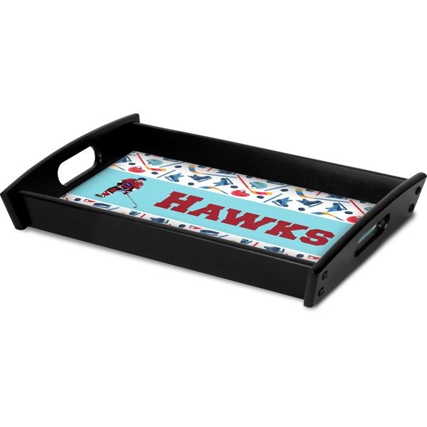 Hockey 2 Serving Tray Black - Corner