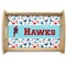 Hockey 2 Natural Wooden Tray - Small (Personalized)