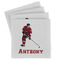 Hockey 2 Set of 4 Sandstone Coasters - Front View