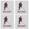 Hockey 2 Set of 4 Sandstone Coasters - See All 4 View