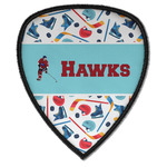 Hockey 2 Iron on Shield Patch A w/ Name or Text
