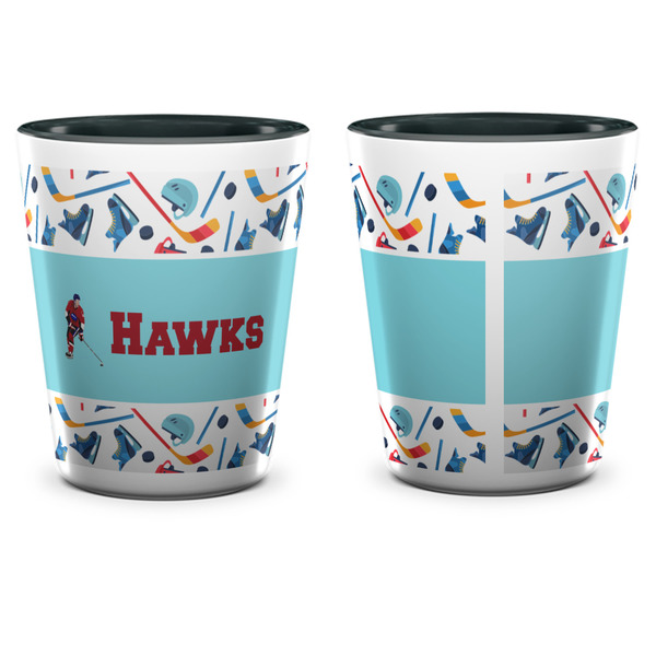 Hockey 2 Shot Glass - Two Tone - APPROVAL