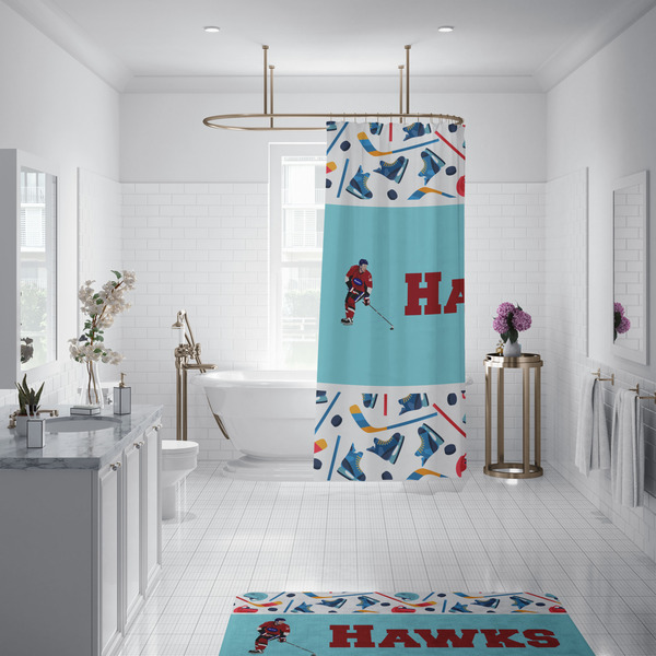 Hockey 2 Shower Curtain - 70"x83"