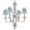 Hockey 2 Small Chandelier Shade - LIFESTYLE (on chandelier)